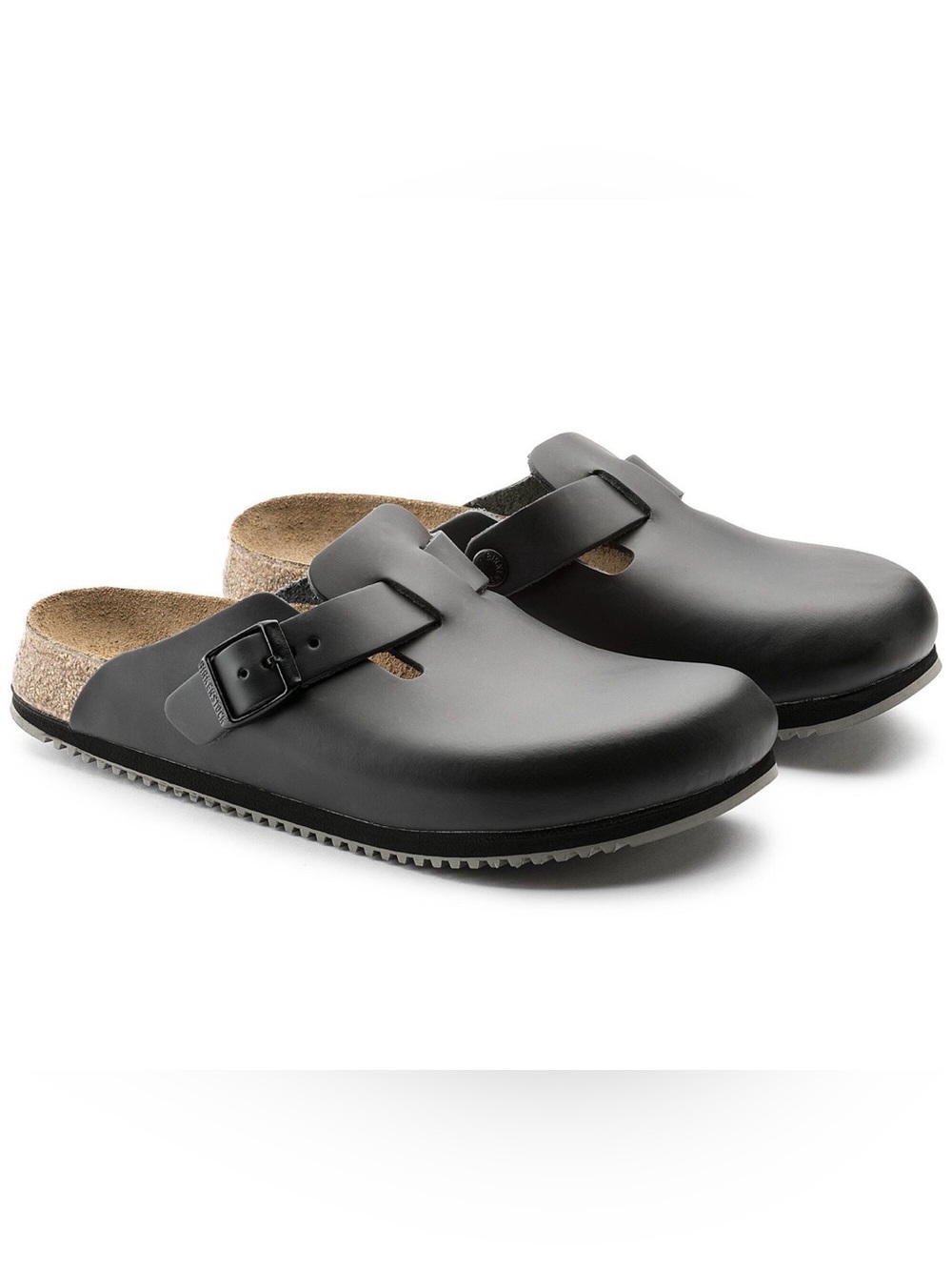 NEW Birkenstock Boston Super Grip Clogs Black Size 42 L11 M9